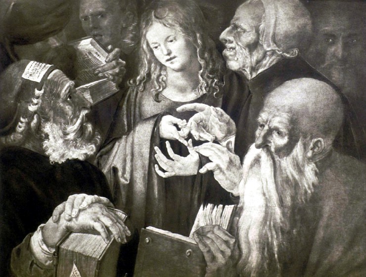 А. Дюрер (1471-1528). Христос среди учителей.