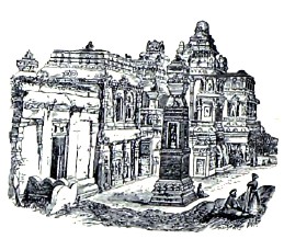 Храм Кайлас в Эллоре.