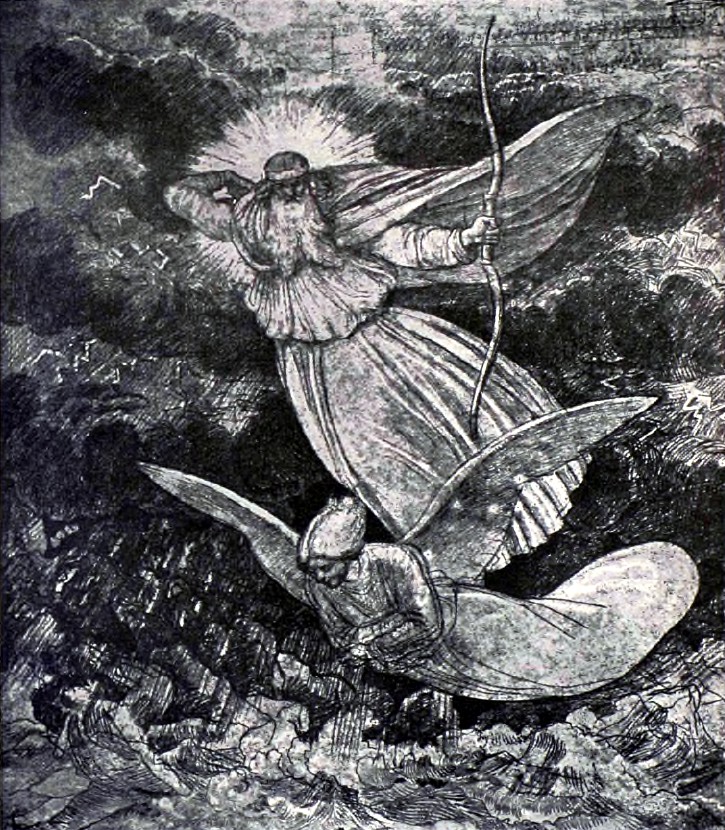 А. А. Иванов (1806-1858). Бог-каратель. (Румянцевский музей в Москве). 