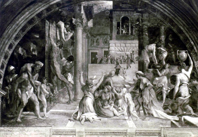 Рафаэль Санцио (1483—1520). Пожар в Борго.