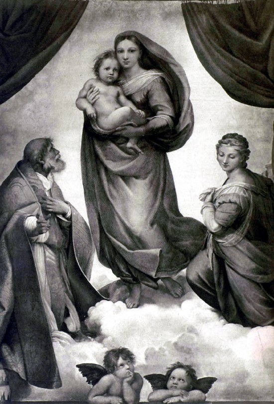 Рафаэль Санцио (1483—1520). Сикстинская Мадонна.