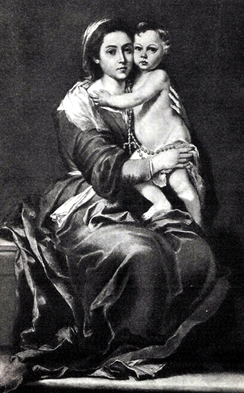 Мурильо (1618-1682). Мадонна с четками