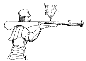 Рис. 3. Один из первых образцов ручного огнестрельного оружия с ложей, снабженной наплечником.