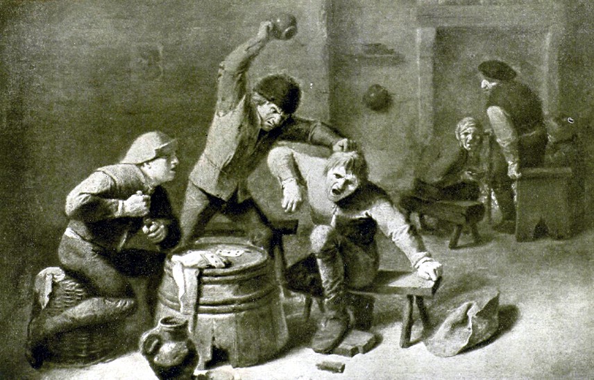 А. Броувер (1606-1638). Драка крестьян.