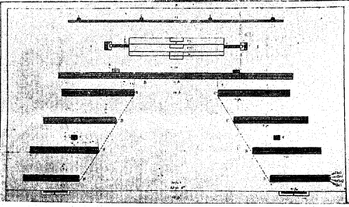 8. Устройство кулисной сцены (чертеж Иниго Джонса, 1640 г.).