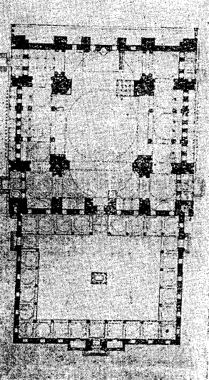 Рис. 9. Мечеть Сулеймание в Константинополе (план).