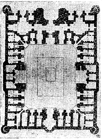 Рис. 4. Медресе Абдулла-Азис-хана в Бухаре (план).