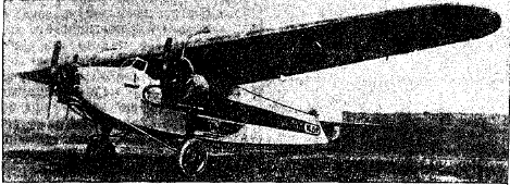 Рис. 4. Пассажирский 8-ми местный моноплан Fokker “F-VII”