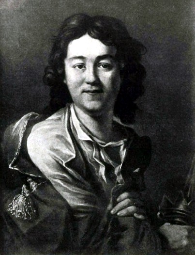 Ф. Г. Волков (1729—1763). С портрета, писанного А. П. Лосенко (1737—1773). (Румянцевский Музей в Москве).