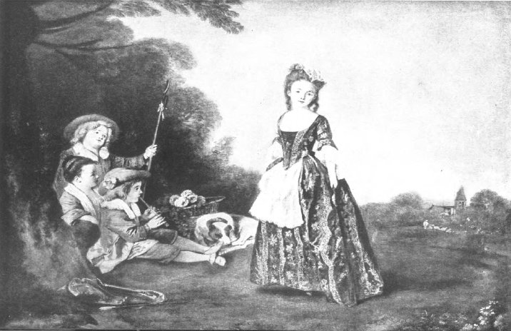 Французское искусство. Антуан Ватто (1684—1721). Танец. (Потсдам).