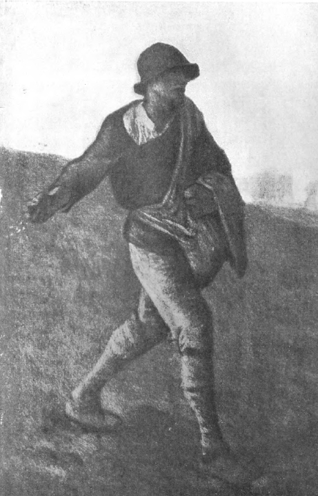 Французское искусство. Жан Франсуа Милле (1814—1874). Сеятель. (Музей в Брюсселе).