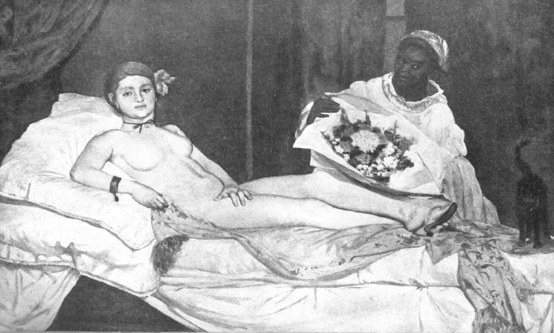 Французское искусство. Эдуард Манэ (1832—1883). Олимпия. (Париж, Лувр).