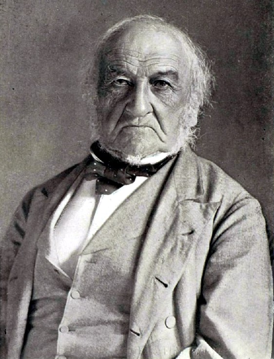В. Гладстон (1809-1898). По фотографии, с разрешения гг. Эллиот и Фрай. 