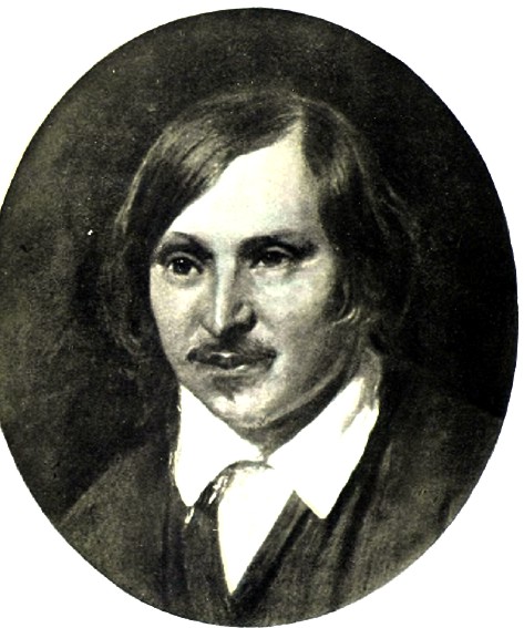 Н. В. Гоголь (1809—1852). С портрета, писанного А. А. Ивановым (1806—1858). (Русский музей Императора Александра III в С.-Петербурге.)